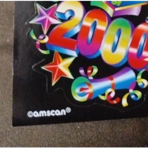 Vintage 2000 Graduation Y2K Three Pages Of Stickers AMSCAN - Picture 2 of 2